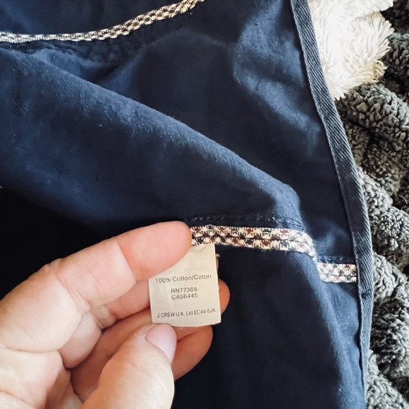J. Crew Coated Navy Jacket Size Small - Picture 8 of 8